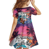 Hawaiian Mele Kalikimaka Family Matching Puletasi and Hawaiian Shirt Santa Claus Driving The Whale with Sunset Ocean Landscape LT03 - Polynesian Pride