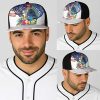 Guam and United States Together Baseball Net Cap Bald Eagle and Guam Seal with Flower and Tribal Tattoos LT03 - Polynesian Pride