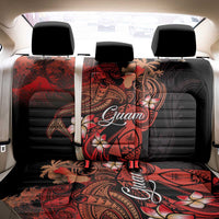 Guam Tribal Chamorro Back Car Seat Cover Polynesian Shark with Plumeria and Sea Vibe LT03 - Polynesian Pride