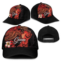 Guam Tribal Chamorro Classic Cap Polynesian Shark with Plumeria and Sea Vibe LT03 - Polynesian Pride