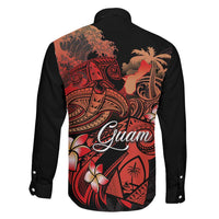 Guam Tribal Chamorro Family Matching Mermaid Dress and Hawaiian Shirt Polynesian Shark with Plumeria and Sea Vibe LT03 - Polynesian Pride