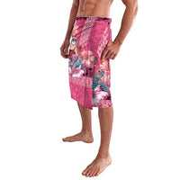 Hawaii Mele Kalikimaka Lavalava Funny Santa with Tribal Tattoos Kakau Pink Color LT03 - Polynesian Pride