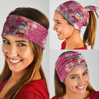 Hawaii Mele Kalikimaka Neck Gaiter Funny Santa with Tribal Tattoos Kakau Pink Color LT03 - Polynesian Pride