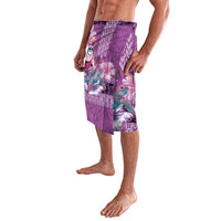Hawaii Mele Kalikimaka Lavalava Funny Santa with Tribal Tattoos Kakau Purple Color LT03 - Polynesian Pride