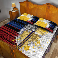Hawaii Lutheran High School Quilt Bed Set Kakau Pattern Splash Style LT03 - Polynesian Pride