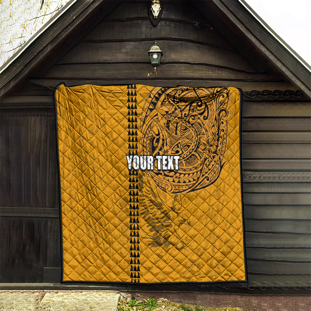 Nanakuli High and Intermediate School Quilt Tribal Kakau Pattern LT03 - Polynesian Pride