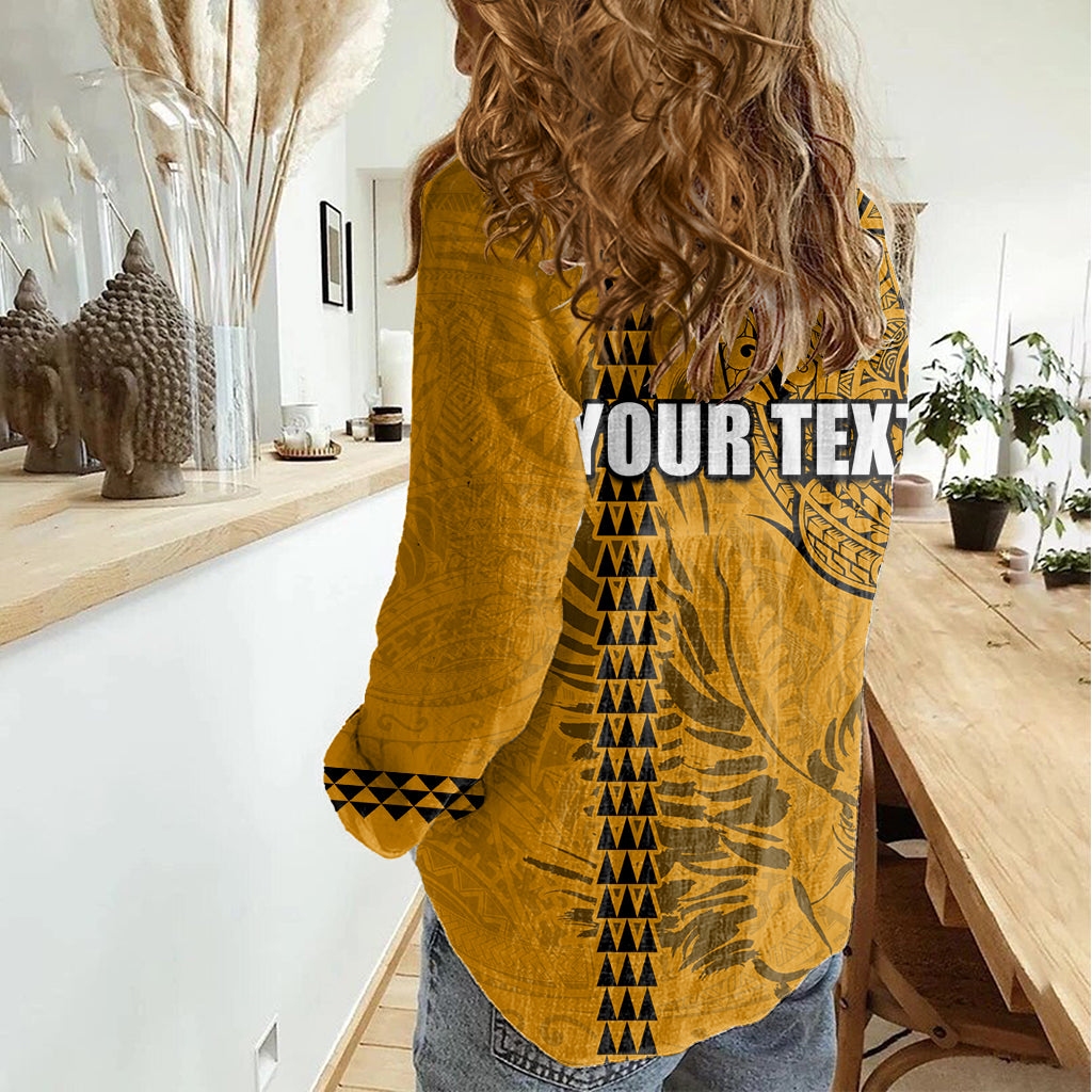 Nanakuli High and Intermediate School Women Casual Shirt Tribal Kakau Pattern LT03 - Polynesian Pride