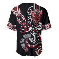 Aotearoa Toitu Te Tiriti-Honour the Treaty Baseball Jersey Maori Taniwha Haka with Taniko and Tukutuku LT03 - Polynesian Pride