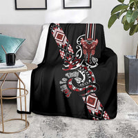 Aotearoa Toitu Te Tiriti-Honour the Treaty Blanket Maori Taniwha Haka with Taniko and Tukutuku LT03 - Polynesian Pride