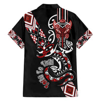 Aotearoa Toitu Te Tiriti-Honour the Treaty Hawaiian Shirt Maori Taniwha Haka with Taniko and Tukutuku LT03 - Polynesian Pride