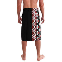 Aotearoa Toitu Te Tiriti-Honour the Treaty Lavalava Maori Taniwha Haka with Taniko and Tukutuku LT03 - Polynesian Pride