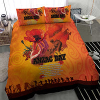 Australia and New Zealand ANZAC Day Bedding Set Soldiers Memories - Red Poppies with Aboriginal and Maori Art LT03 - Polynesian Pride