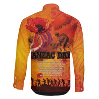 Australia and New Zealand ANZAC Day Family Matching Tank Maxi Dress and Hawaiian Shirt Soldiers Memories - Red Poppies with Aboriginal and Maori Art LT03 - Polynesian Pride
