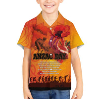 Australia and New Zealand ANZAC Day Hawaiian Shirt Soldiers Memories - Red Poppies with Aboriginal and Maori Art LT03 - Polynesian Pride
