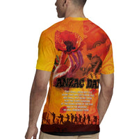 Australia and New Zealand ANZAC Day Rugby Jersey Soldiers Memories - Red Poppies with Aboriginal and Maori Art LT03 - Polynesian Pride