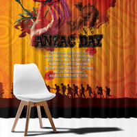Australia and New Zealand ANZAC Day Window Curtain Soldiers Memories - Red Poppies with Aboriginal and Maori Art LT03 - Polynesian Pride