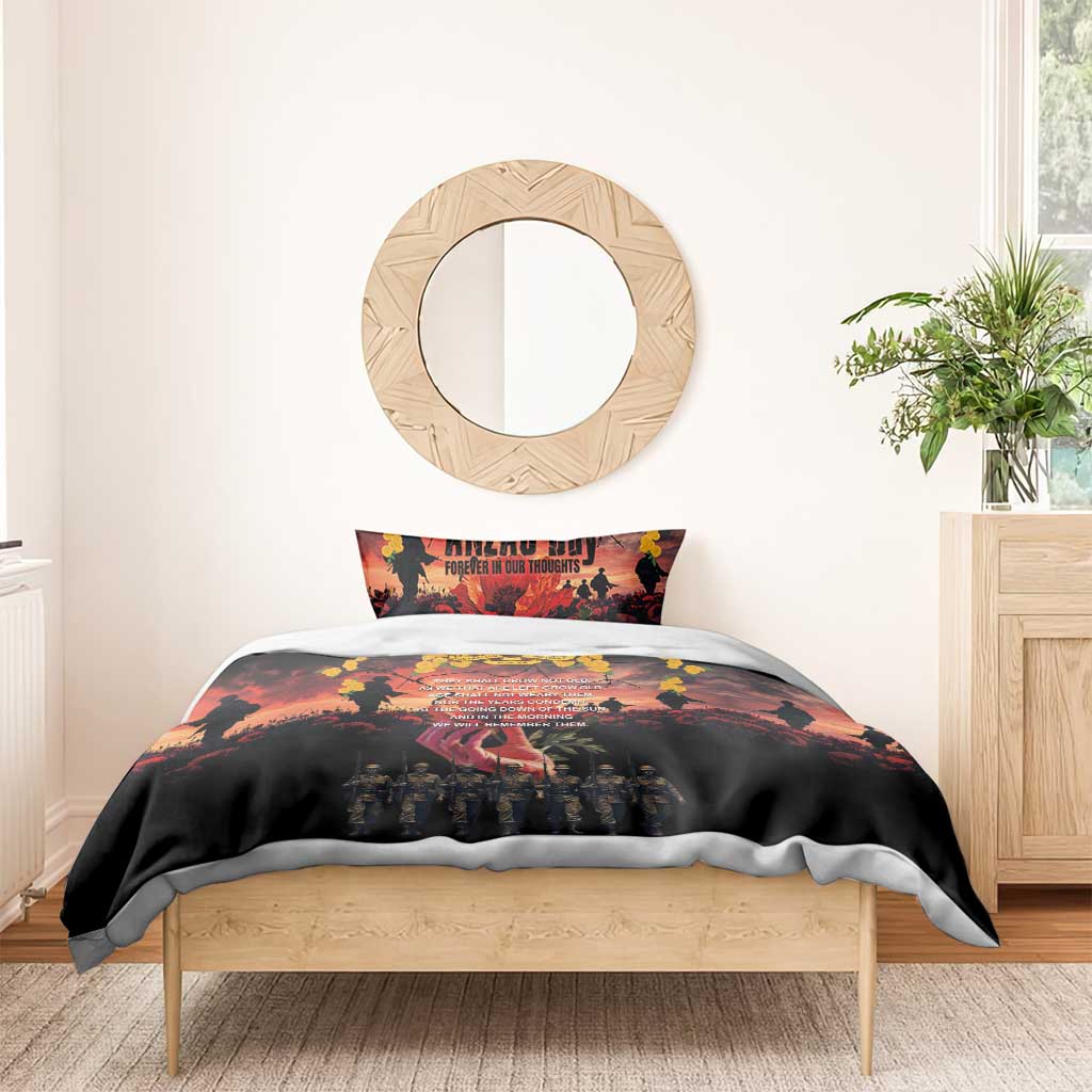 Australia ANZAC Day Bedding Set Forever in My Thoughts