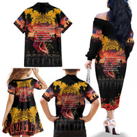 Australia ANZAC Day Family Matching Off The Shoulder Long Sleeve Dress and Hawaiian Shirt Forever in My Thoughts LT03 - Polynesian Pride