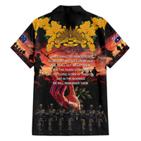 Australia ANZAC Day Family Matching Off Shoulder Short Dress and Hawaiian Shirt Forever in My Thoughts LT03 - Polynesian Pride