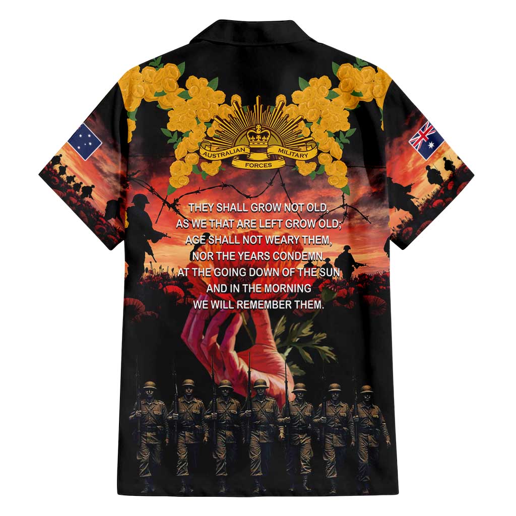 Australia ANZAC Day Family Matching Puletasi and Hawaiian Shirt Forever in My Thoughts LT03 - Polynesian Pride