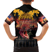 Australia ANZAC Day Family Matching Summer Maxi Dress and Hawaiian Shirt Forever in My Thoughts LT03 - Polynesian Pride