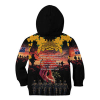 Australia ANZAC Day Kid Hoodie Forever in My Thoughts LT03 - Polynesian Pride