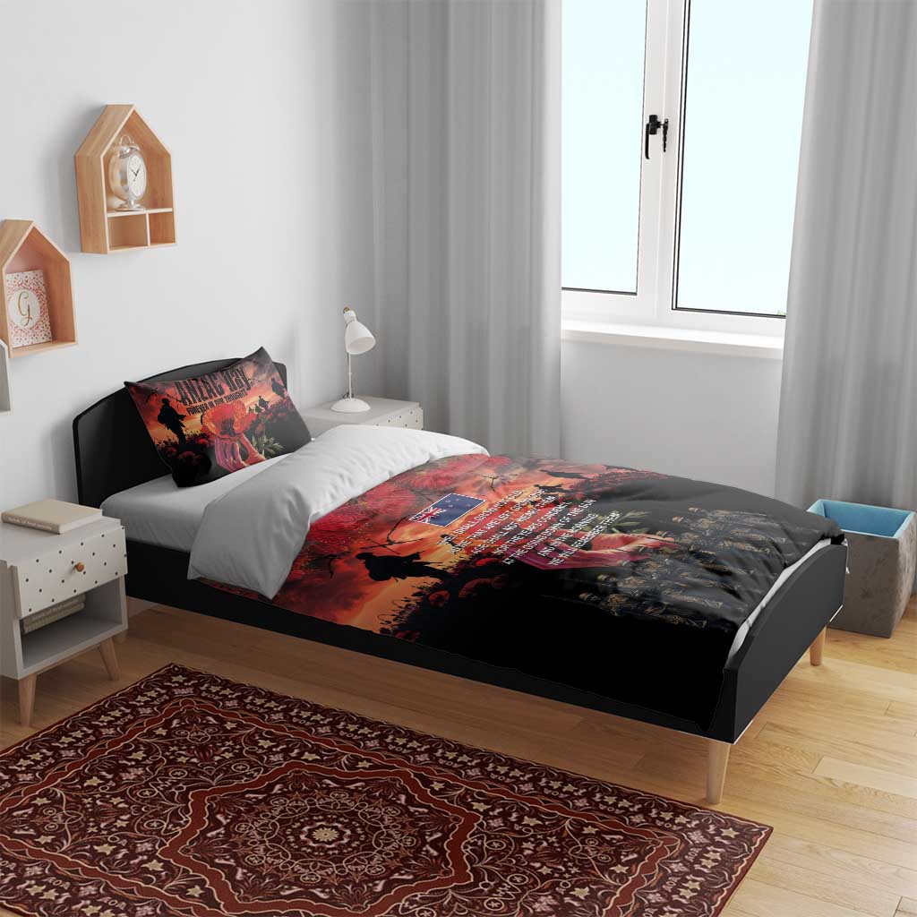 New Zealand ANZAC Day Bedding Set Forever in My Thoughts LT03 - Polynesian Pride