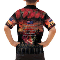 New Zealand ANZAC Day Family Matching Long Sleeve Bodycon Dress and Hawaiian Shirt Forever in My Thoughts LT03 - Polynesian Pride