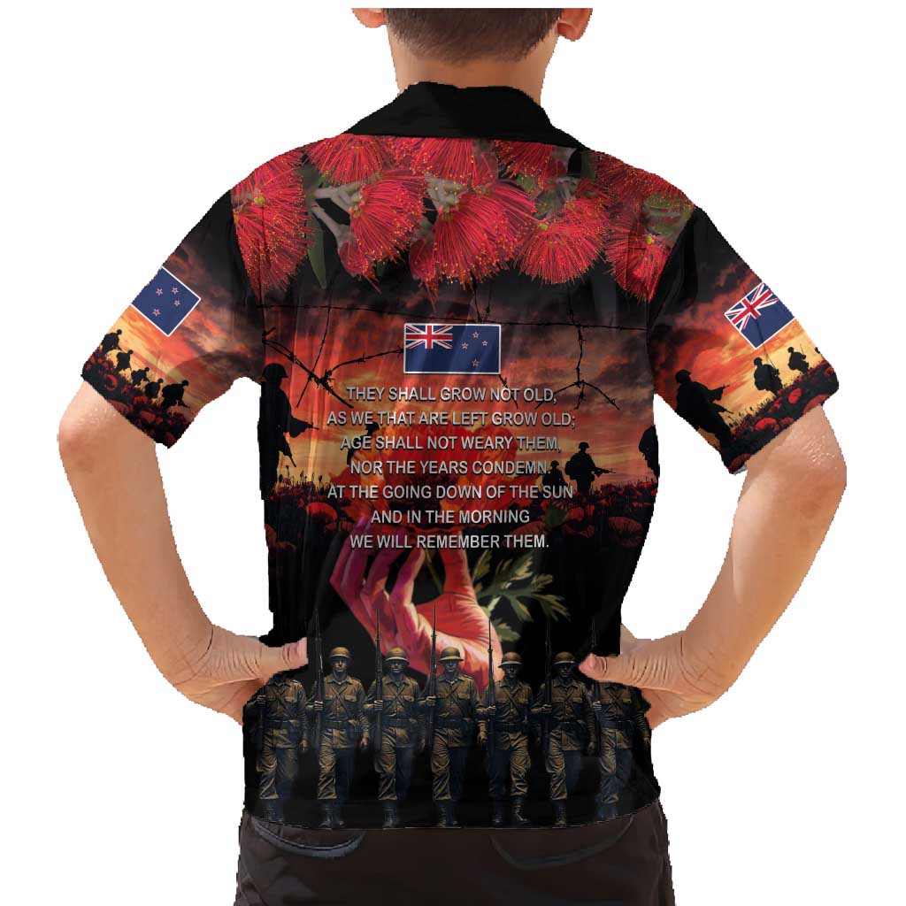 New Zealand ANZAC Day Family Matching Mermaid Dress and Hawaiian Shirt Forever in My Thoughts LT03 - Polynesian Pride