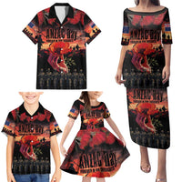 New Zealand ANZAC Day Family Matching Puletasi and Hawaiian Shirt Forever in My Thoughts LT03 - Polynesian Pride