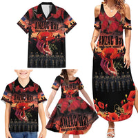 New Zealand ANZAC Day Family Matching Summer Maxi Dress and Hawaiian Shirt Forever in My Thoughts LT03 - Polynesian Pride