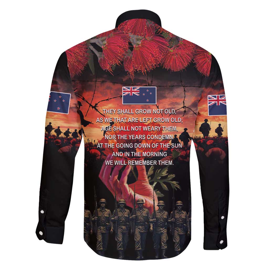 New Zealand ANZAC Day Family Matching Tank Maxi Dress and Hawaiian Shirt Forever in My Thoughts LT03 - Polynesian Pride