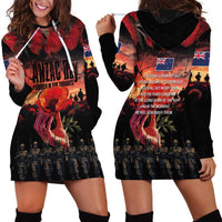 New Zealand ANZAC Day Hoodie Dress Forever in My Thoughts LT03 - Polynesian Pride