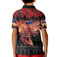 New Zealand ANZAC Day Kid Polo Shirt Forever in My Thoughts LT03 - Polynesian Pride