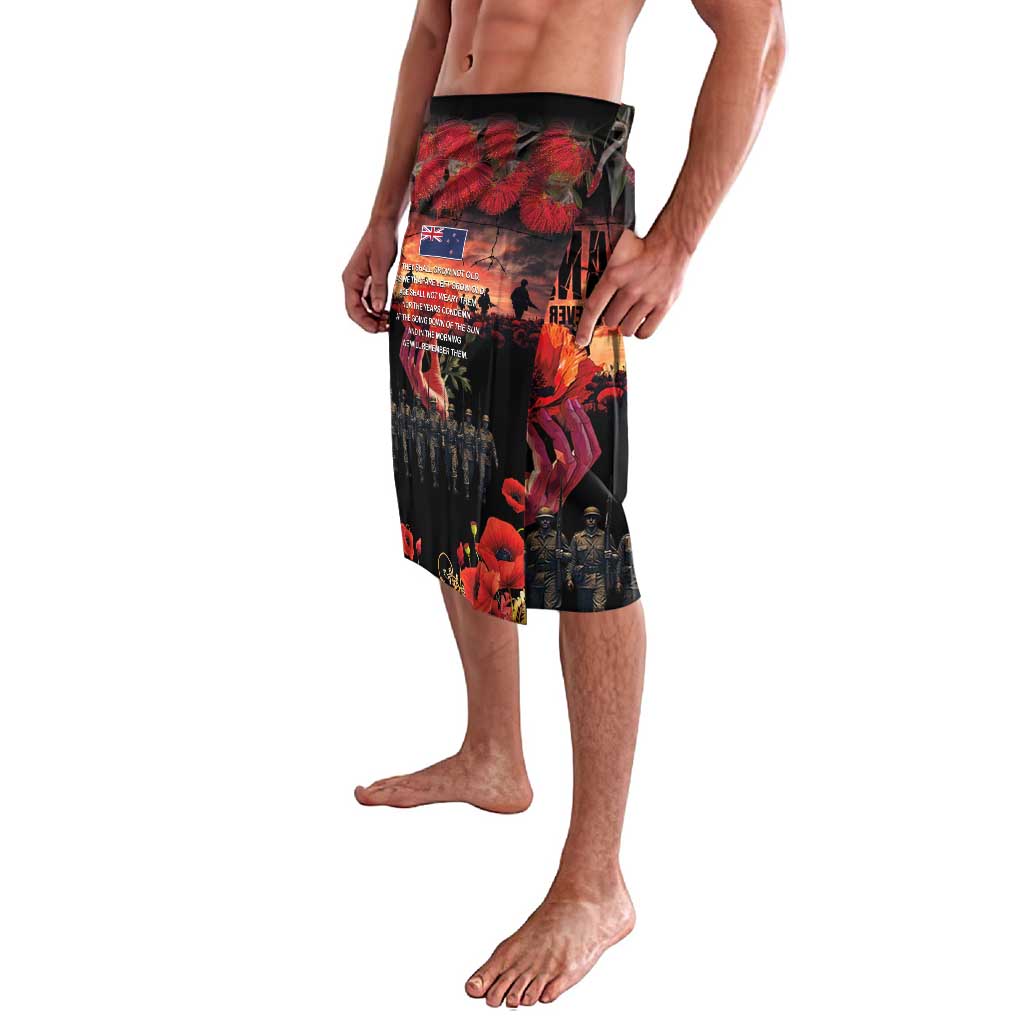New Zealand ANZAC Day Lavalava Forever in My Thoughts LT03 - Polynesian Pride