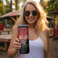 New Zealand ANZAC Day Skinny Tumbler Forever in My Thoughts LT03 - Polynesian Pride