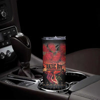 New Zealand ANZAC Day Skinny Tumbler Forever in My Thoughts LT03 - Polynesian Pride