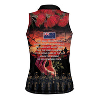New Zealand ANZAC Day Women Sleeveless Polo Shirt Forever in My Thoughts LT03 - Polynesian Pride