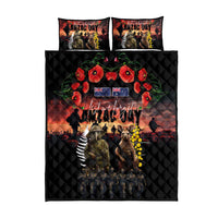 Australia and New Zealand ANZAC Day Quilt Bed Set Kangaroo and Kiwi Bird Soldier - Forever in My Thoughts LT03 - Polynesian Pride