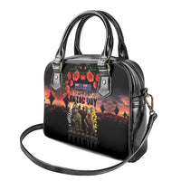 Australia and New Zealand ANZAC Day Shoulder Handbag Kangaroo and Kiwi Bird Soldier - Forever in My Thoughts LT03 - Polynesian Pride