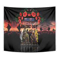 Australia and New Zealand ANZAC Day Tapestry Kangaroo and Kiwi Bird Soldier - Forever in My Thoughts LT03 - Polynesian Pride