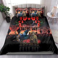 New Zealand ANZAC Day Bedding Set Tui Bird and Kiwi Bird Soldier - Forever in My Thoughts LT03 - Polynesian Pride
