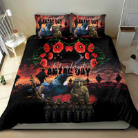 New Zealand ANZAC Day Bedding Set Tui Bird and Kiwi Bird Soldier - Forever in My Thoughts LT03 - Polynesian Pride