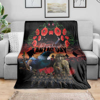 New Zealand ANZAC Day Blanket Tui Bird and Kiwi Bird Soldier - Forever in My Thoughts LT03 - Polynesian Pride