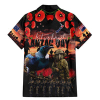 New Zealand ANZAC Day Family Matching Mermaid Dress and Hawaiian Shirt Tui Bird and Kiwi Bird Soldier - Forever in My Thoughts LT03 - Polynesian Pride