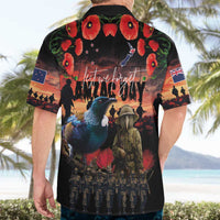 New Zealand ANZAC Day Hawaiian Shirt Tui Bird and Kiwi Bird Soldier - Forever in My Thoughts LT03 - Polynesian Pride