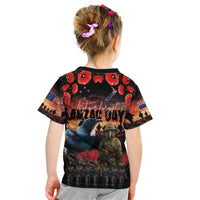 New Zealand ANZAC Day Kid T Shirt Tui Bird and Kiwi Bird Soldier - Forever in My Thoughts LT03 - Polynesian Pride