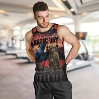 New Zealand ANZAC Day Men Tank Top Tui Bird and Kiwi Bird Soldier - Forever in My Thoughts LT03 Black - Polynesian Pride