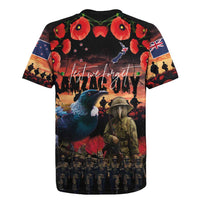 New Zealand ANZAC Day Rugby Jersey Tui Bird and Kiwi Bird Soldier - Forever in My Thoughts LT03 - Polynesian Pride