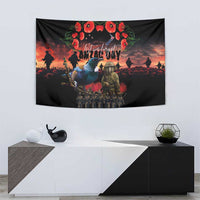 New Zealand ANZAC Day Tapestry Tui Bird and Kiwi Bird Soldier - Forever in My Thoughts LT03 - Polynesian Pride